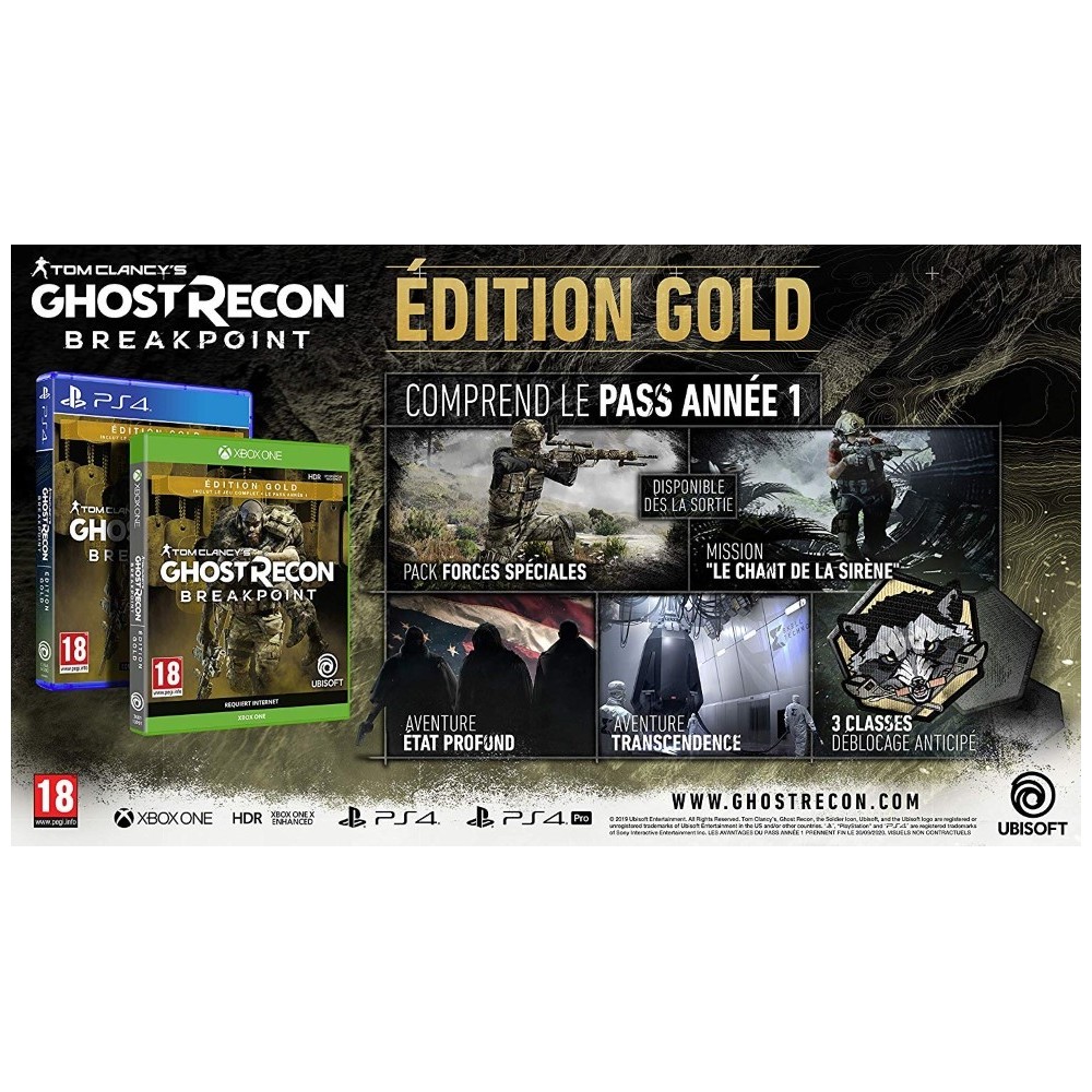 GHOST RECON BREAKPOINT EDITION GOLD PS4 FR NEW