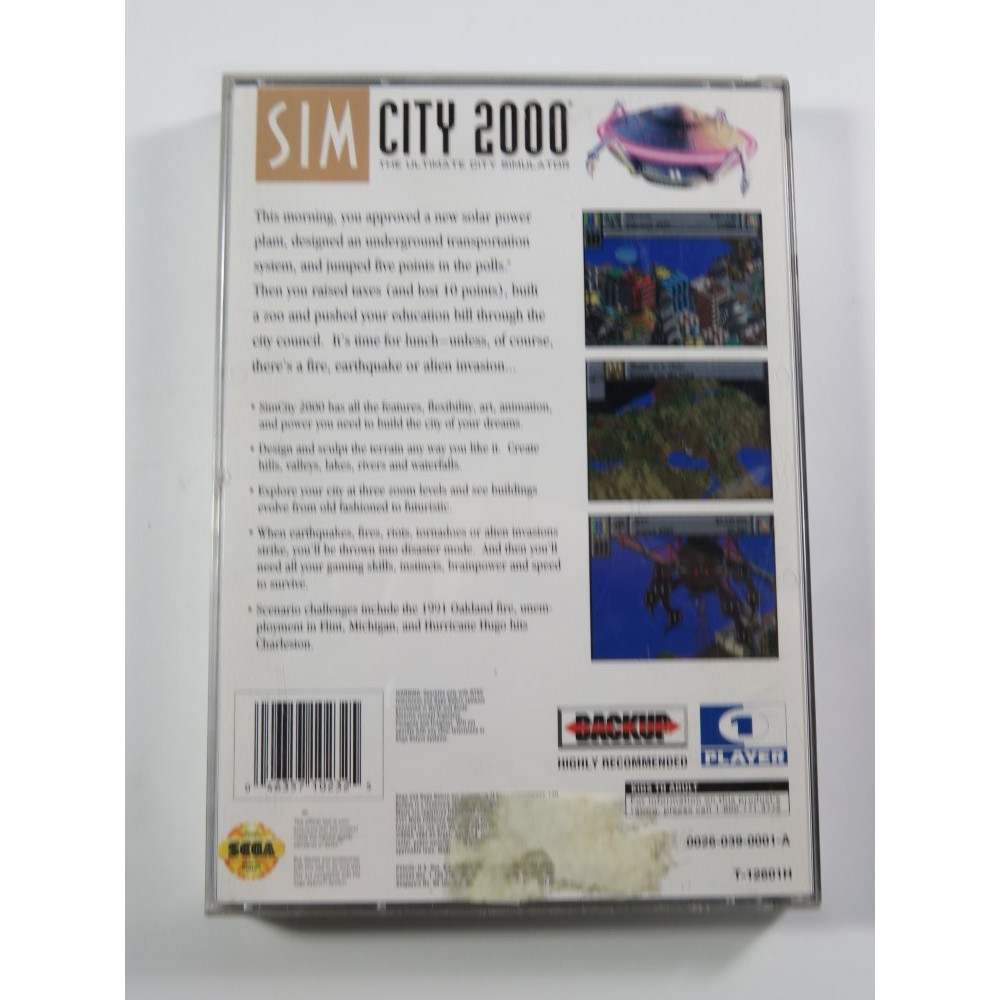 SIM CITY 2000 SATURN NTSC-USA OCCASION