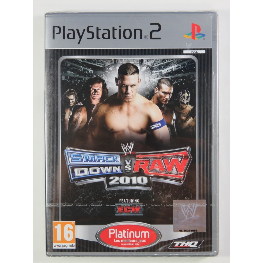 SMACKDOWN VS RAW 2010 PLATINUM PS2 PAL-FR NEW