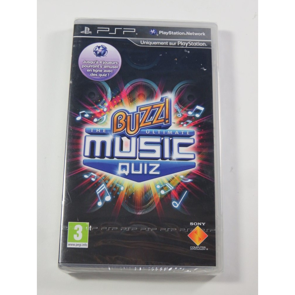 BUZZ THE ULTIMATE MUSIC QUIZZ PSP FR NEW