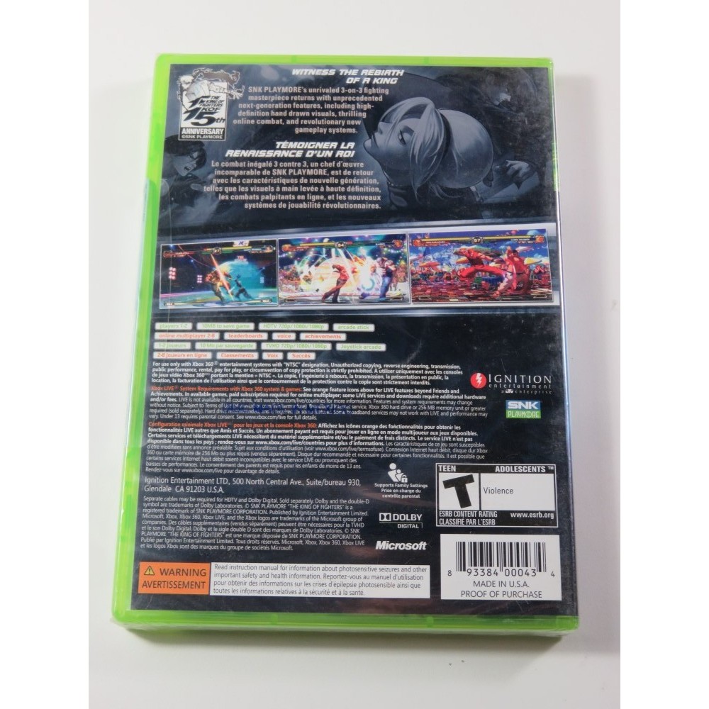 THE KING OF FIGHTERS XII X360 NTSC-USA NEW (REGION FREE)