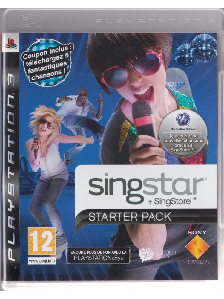 SINGSTAR STARTER PACK + MICROS FILAIRES PS3 FR OCCASION
