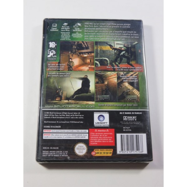 TOM CLANCY S SPLINTER CELL - CHAOS THEORY GAMECUBE PAL-FR NEUF - BRAND NEW (OFFICIAL BLISTER)