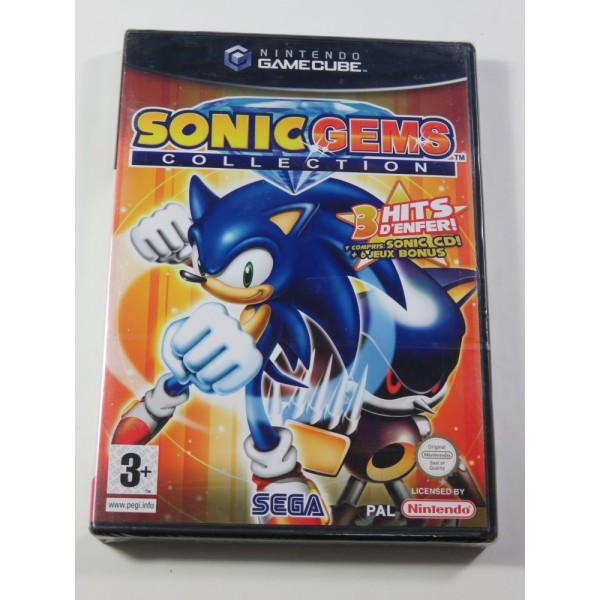 SONIC GEMS COLLECTION NINTENDO GAMECUBE (GC) PAL-FR NEUF- BRAND NEW (OFFICIAL BLISTER)