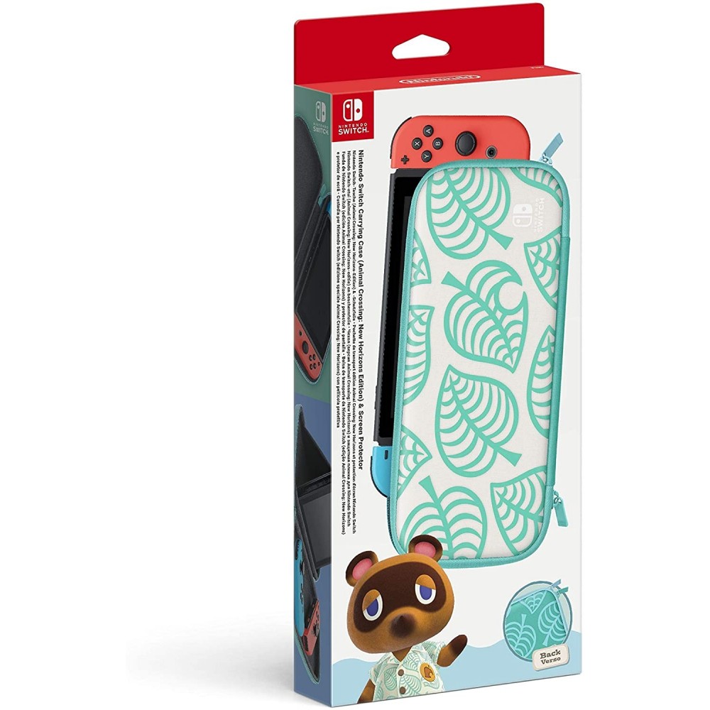 CARRY CASE +SCREEN PROTECTOR ANIMAL CROSSING SWITCH EURO NEW