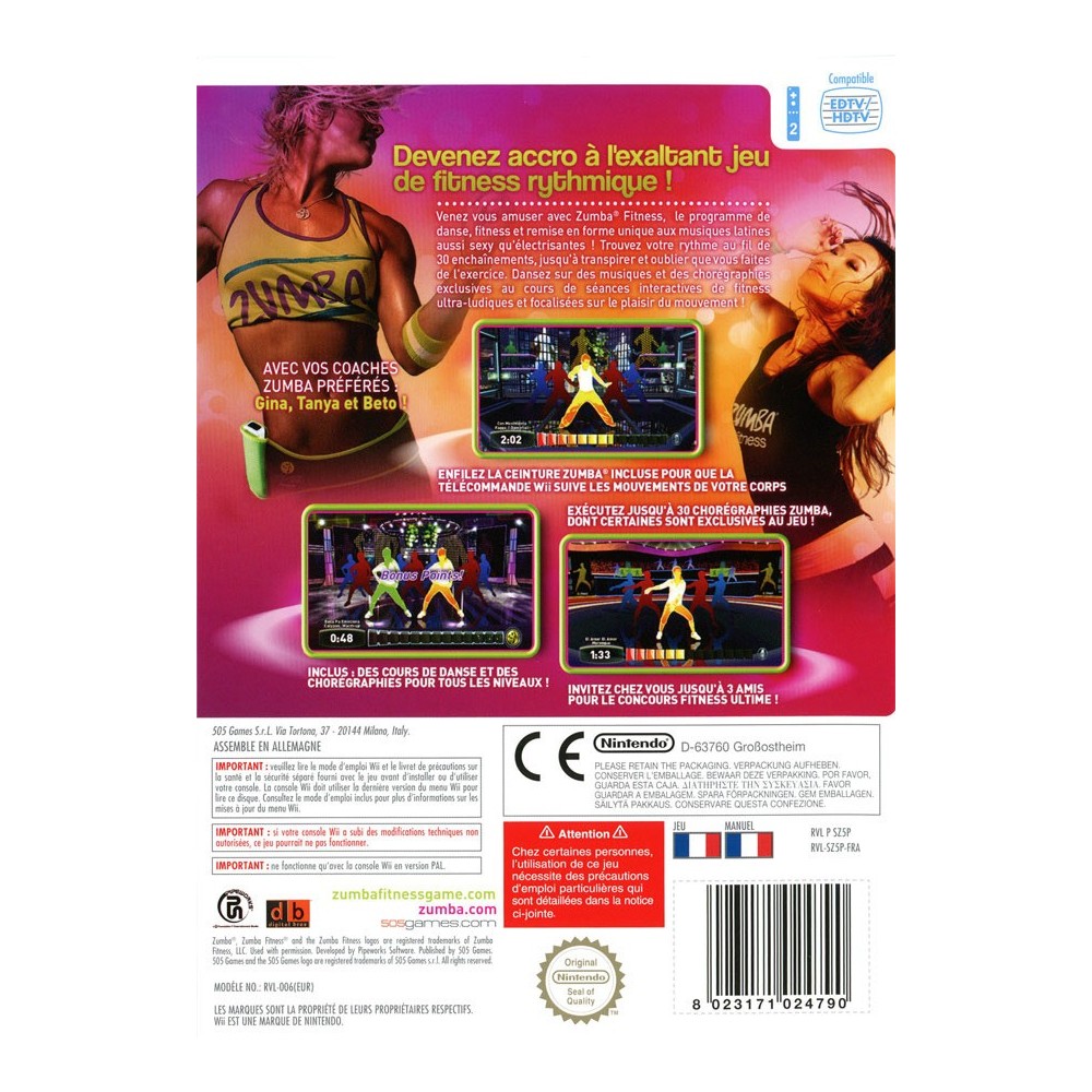 Trader Games - ZUMBA FITNESS JOIN THE PARTY WII PAL-FR OCCASION on Nintendo  wii