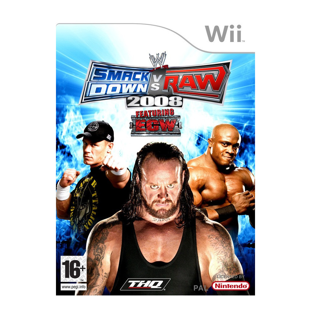 WWE SMACKDOWN VS RAW 2008 WII PAL-FR OCCASION