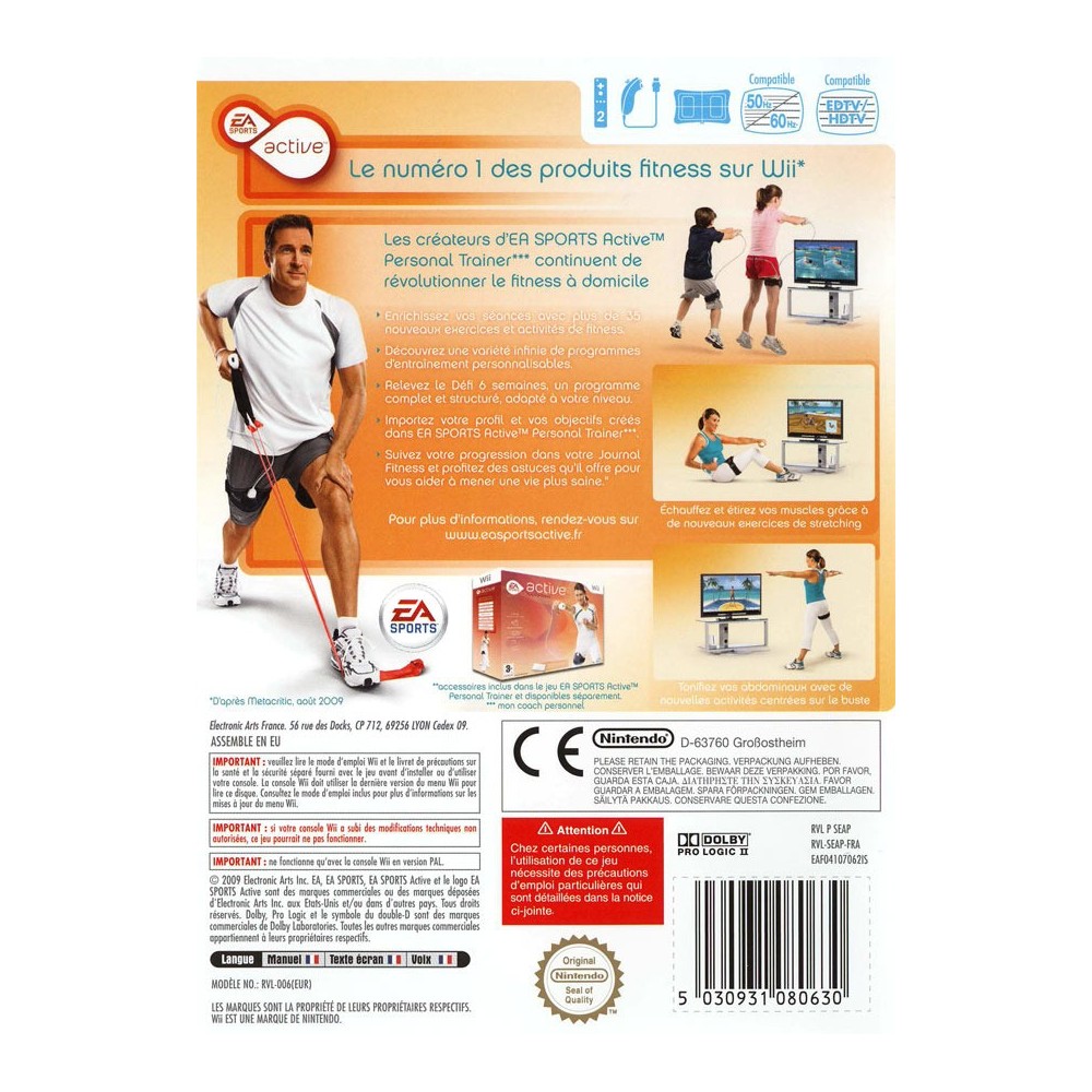 EA SPORTS ACTIVE FITNESS + WII PAL-FR OCCASION