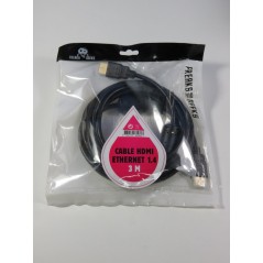 CABLE HDMI ETHERNET 1.4 FREAK AND GEEKS 3 METRES EURO NEUF - BRAND NEW
