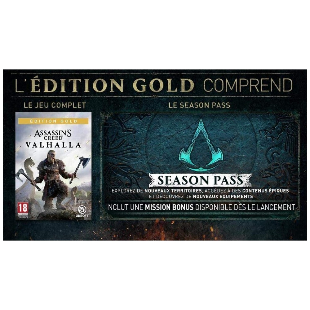 ASSASSIN S CREED VALHALLA GOLD EDITION XBOX ONE EURO NEW