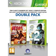 DOUBLE PACK TOM CLANCY S RAINBOW SIX VEGAS 2 - GHOST RECON 2 XBOX 360 PAL-FR OCCASION