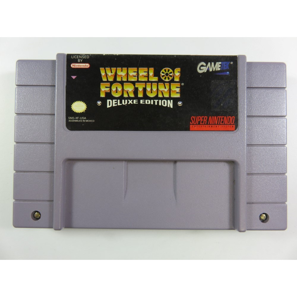 WHEEL OF FORTUNE DELUXE EDITION SUPER NINTENDO (SNES) NTSC-USA (CARTRIDGE ONLY - GOOD CONDITION)