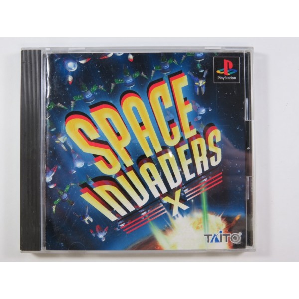 SPACE INVADERS X PLAYSTATION 1 (PS1) NTSC-JPN (COMPLETE WITH SPIN CARD - GOOD CONDITION)