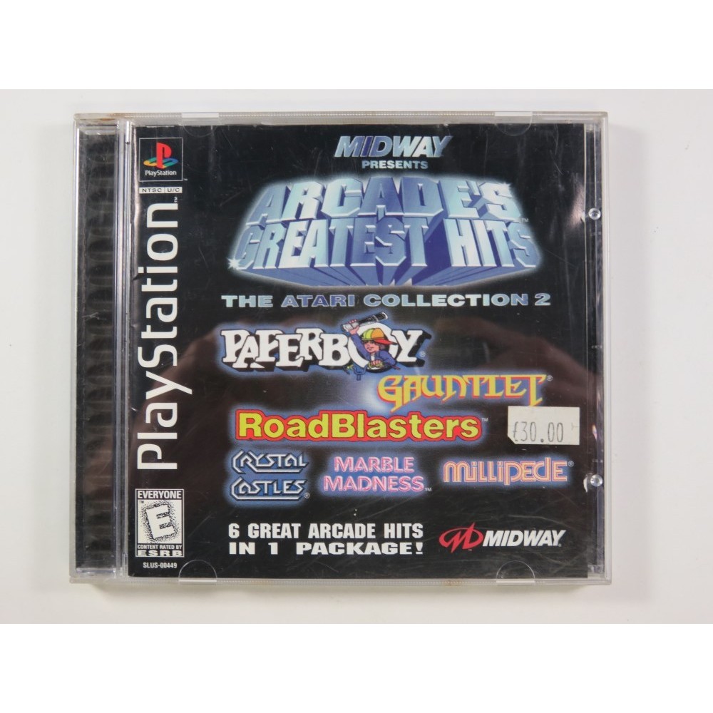MIDWAY ARCADE GREATEST HITS(ATARI COLLECTION 2) PLAYSTATION 1 (PS1) NTSC-USA (COMPLETE - GOOD CONDITION OVERALL)