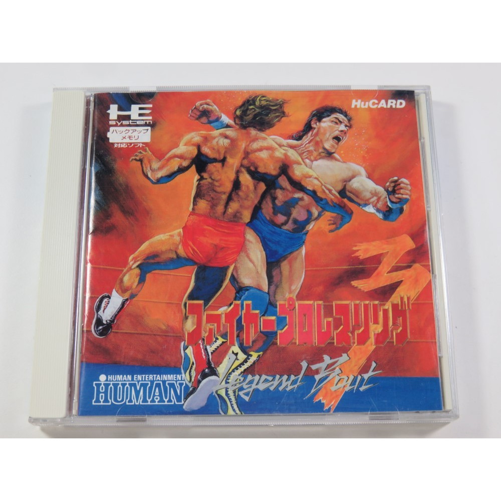 FIRE PRO WRESTLING 3 LEGEND BOUT NEC PCE HUCARD NTSC-JPN (COMPLETE WITH REG CARD - GOOD CONDITION)