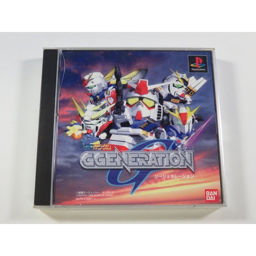 SD GUNDAM G GENERATION PLAYSTATION (PS1) NTSC-JPN (COMPLETE WITH SPIN CARD AND PREMIUM DISC - VERY GOOD CONDITION)