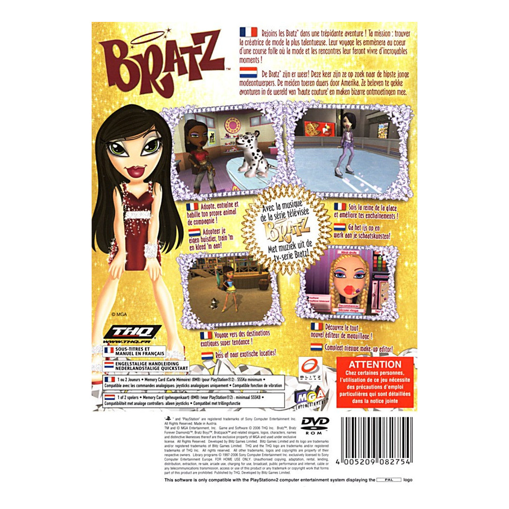 BRATZ:FOREVER DIAMONDZ PS2 PAL-FR OCCASION