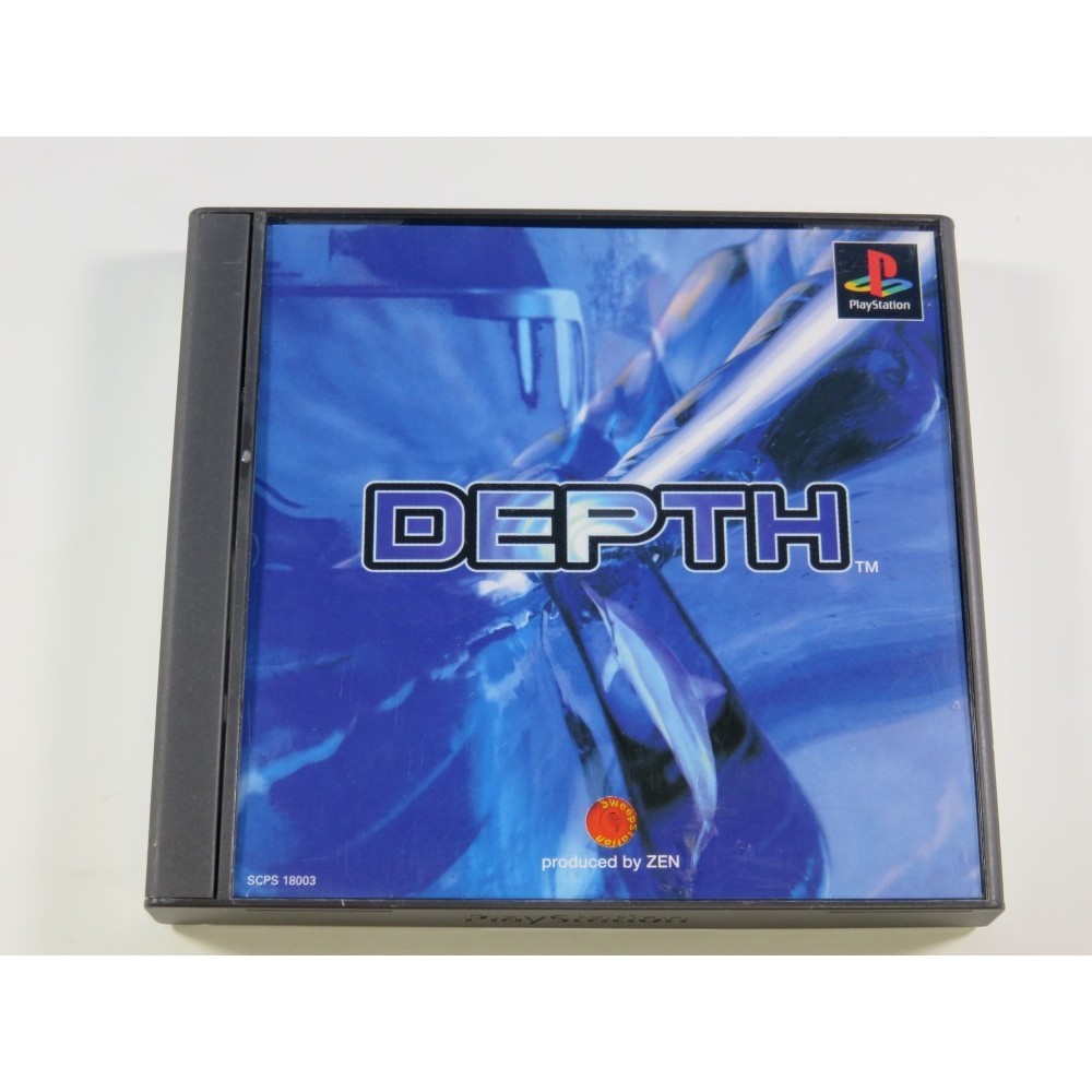 DEPTH PLAYSTATION (PS1) NTSC-JPN (COMPLETE WITH SPIN CARD - VERY GOOD CONDITION) - (SAMPLE VERSION WITH NUMBER STICKER )