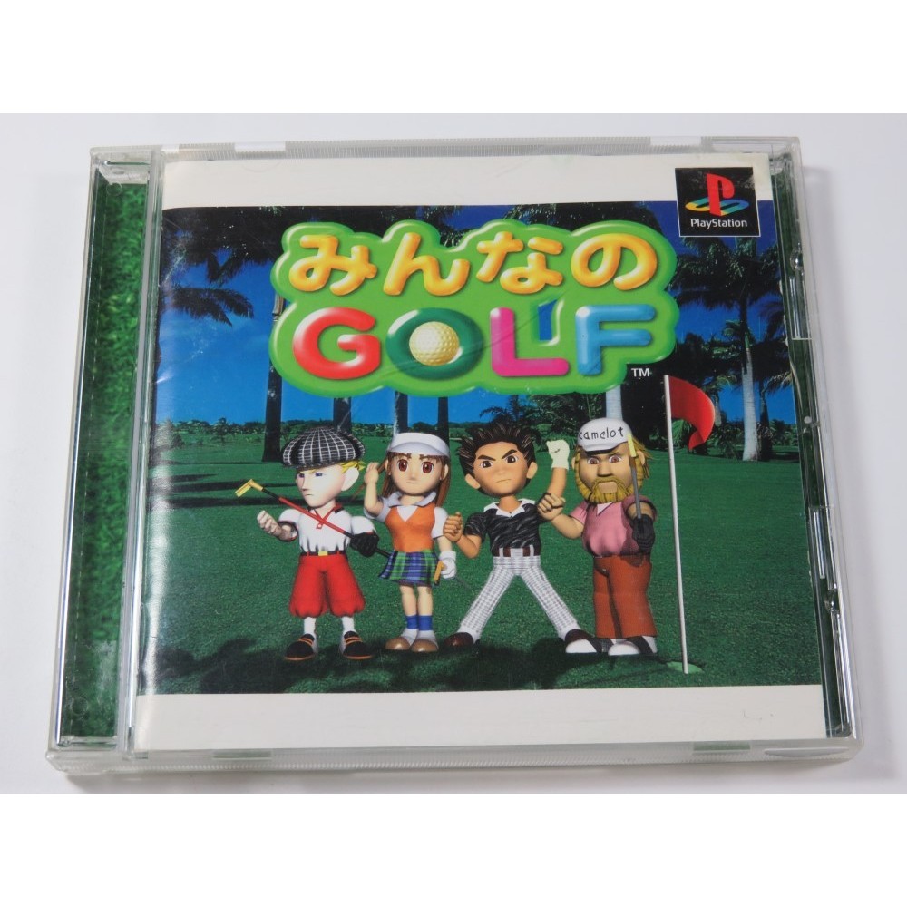MINNA NO GOLF PLAYSTATION (PS1) (PLAYSTATION THE BEST) NTSC-JPN (COMPLETE - GOOD CONDITION)