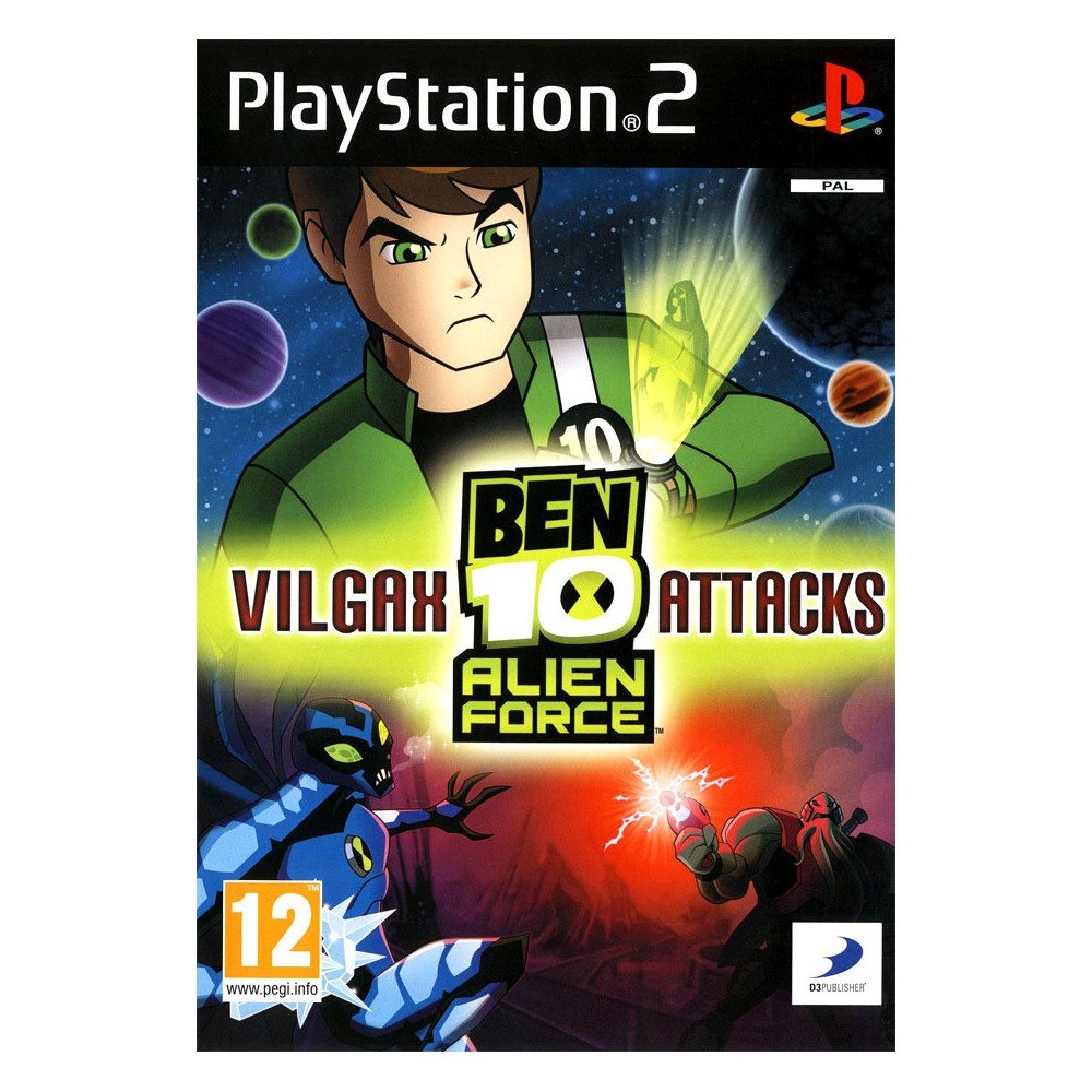 Ben 10 Alien Force Vilgax Attacks PS2 PLAYSTATION 2 Pal DVD ROM Am