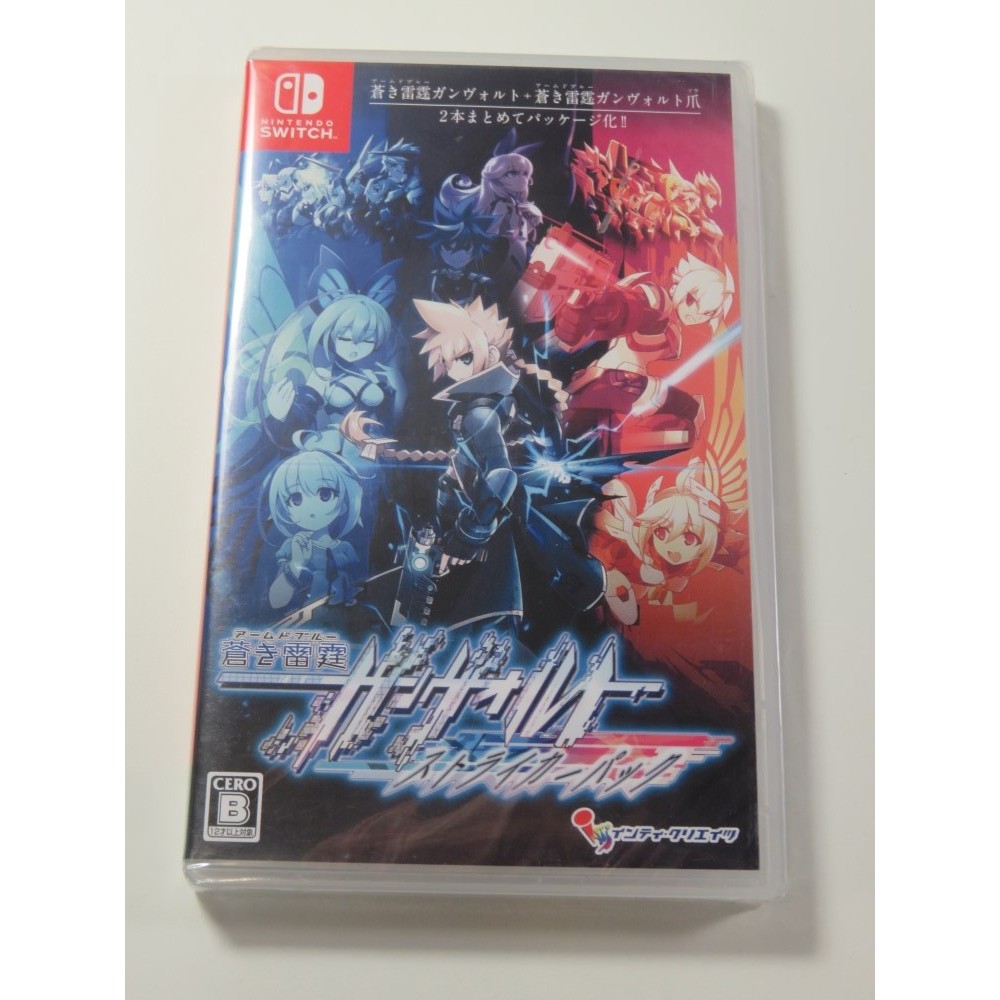 ARMED BLUE GUNVOLT STRIKER PACK SWITCH JAPAN NEW (WITH ENGLISH TEXTS)(SUNFADE)