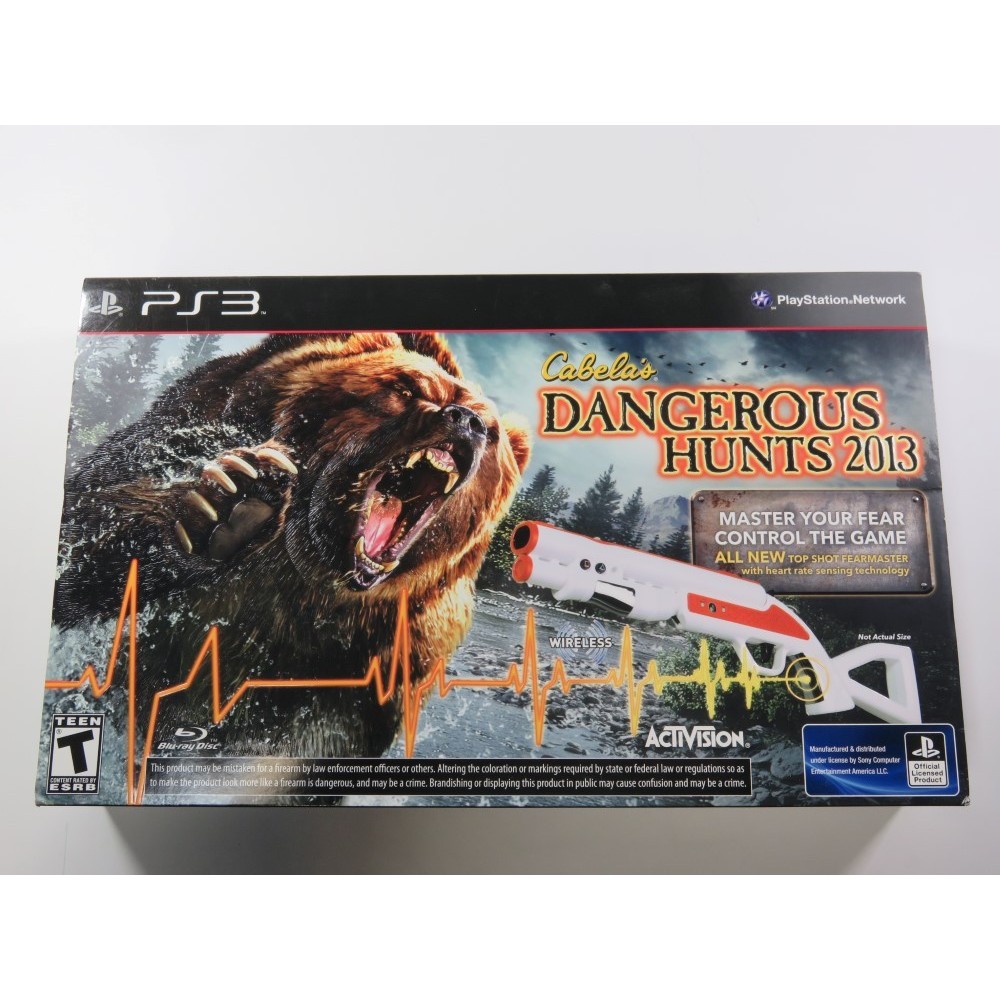 CABELA S DANGEROUS HUNTS 2013 WITH GUN PS3 USA NEW