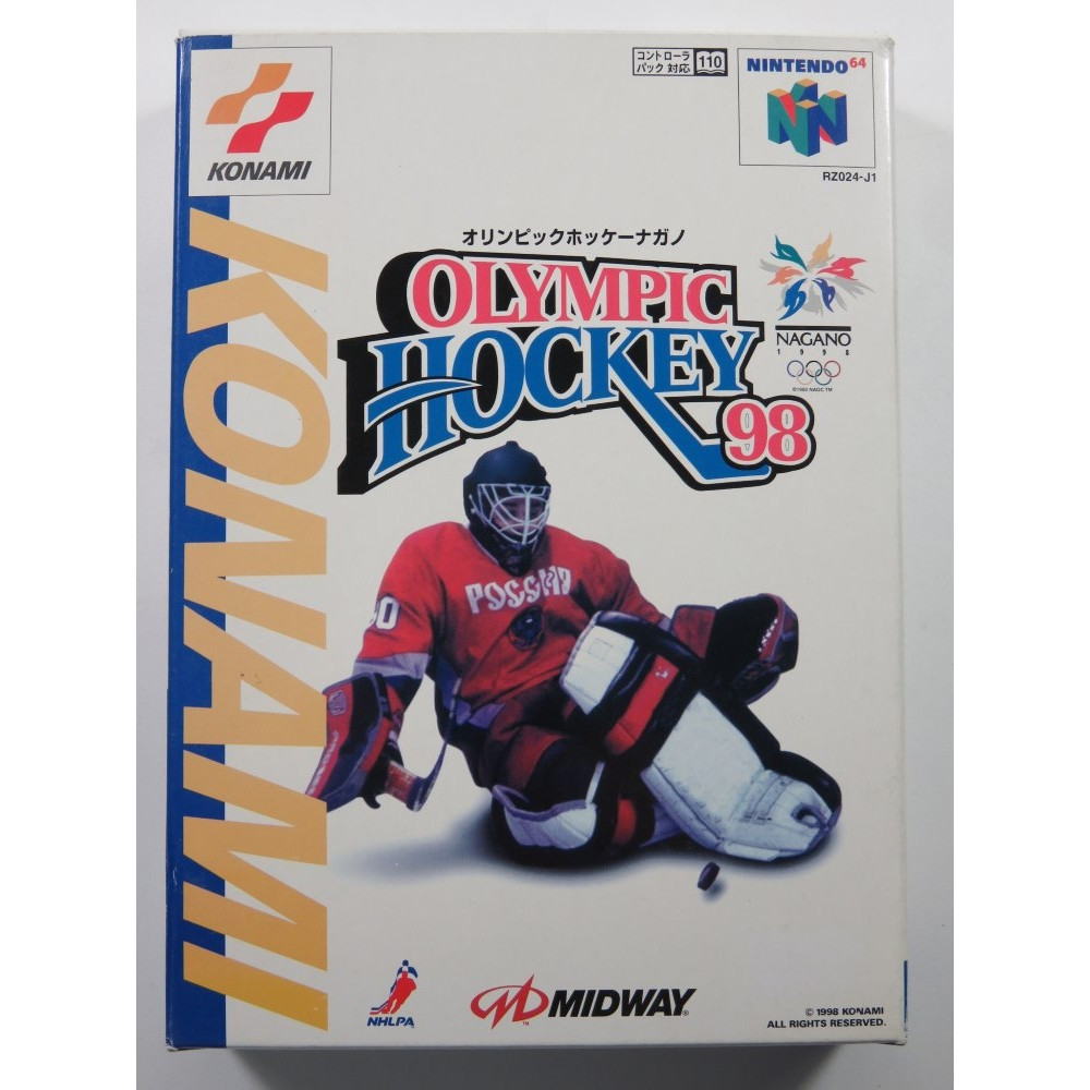 OLYMPIC HOCKEY NAGANO 98 NINTENDO 64 (N64) NTSC-JPN (COMPLETE - GOOD CONDITION)