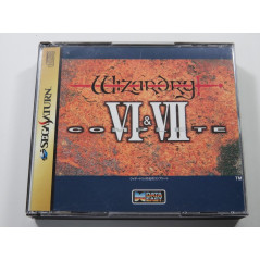 WIZARDRY VI & VII COMPLETE SEGA SATURN NTSC-JPN (COMPLETE WITH SPIN CARD - VERY GOOD CONDITION)