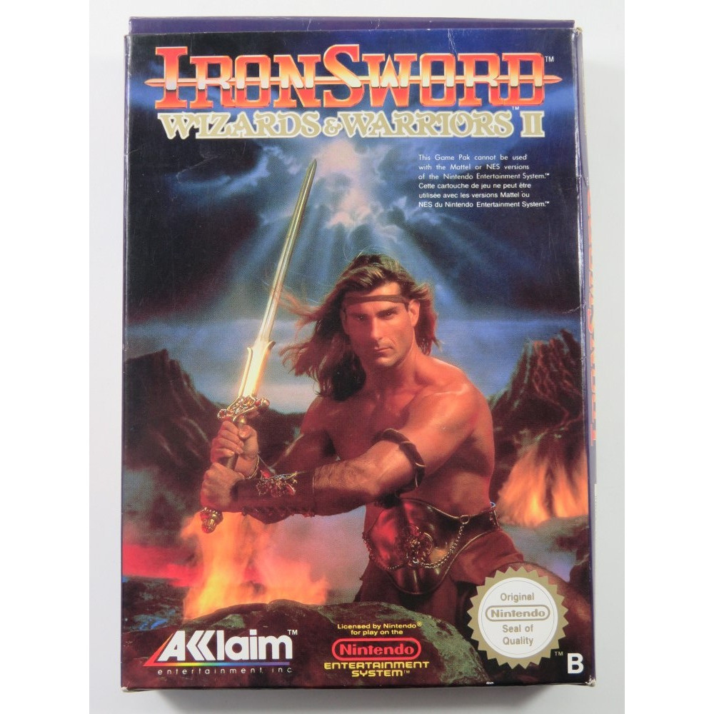 IRON SWORD : WIZARDS & WARRIORS II NES PAL-B (FRA) (COMPLETE - GOOD CONDITION)