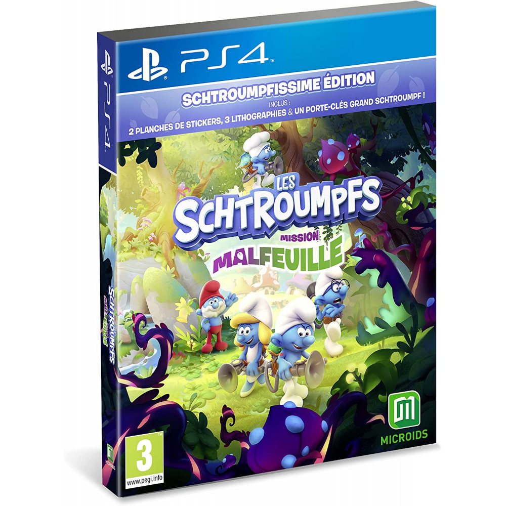 LES SCHTROUMPFS MISSION MALFEUILLE LIMITED EDITION PS4 FR NEW