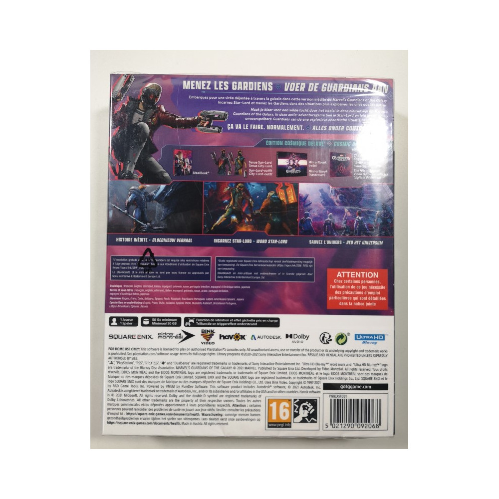 MARVEL GUARDIANS OF THE GALAXY EDITION COSMIQUE DELUXE COSMIC PS5 EURO NEW