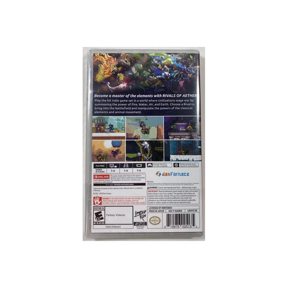 RIVALS OF AETHER (LIMITED RUN 091) SWITCH USA NEW