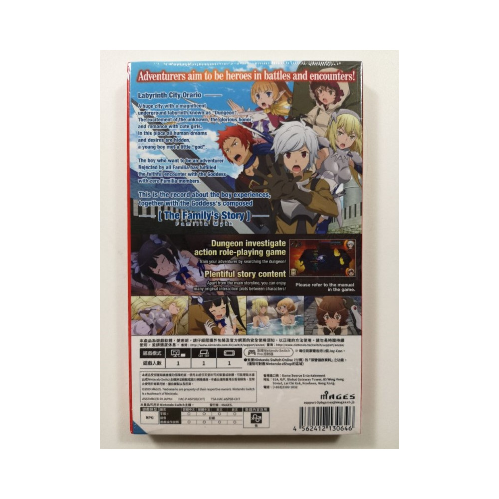 IS IT WRONG TO TRY TO PICK UP GIRLS IN A DUNGEON? INFINITE COMBATE (MULTI-LANGUAGE) SWITCH ASIA NEW