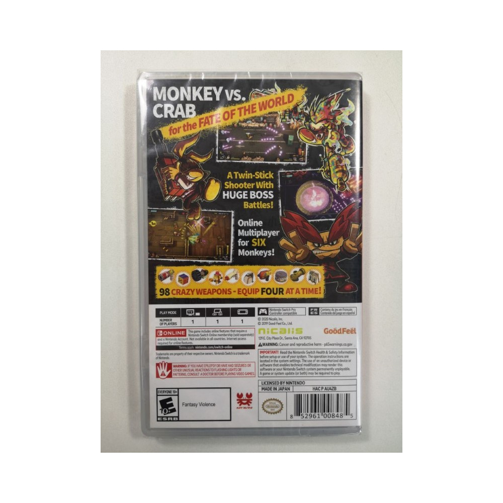 MONKEY BARRELS SWITCH USA NEW GAME IN ENGLISH/FRANCAIS