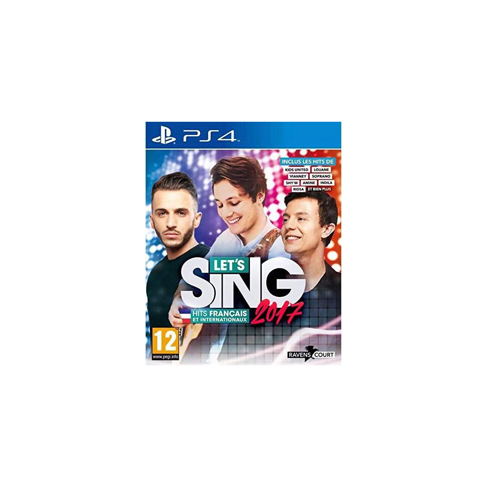 LET S SING 2017 HITS FRANCAIS PS4 FR NEW