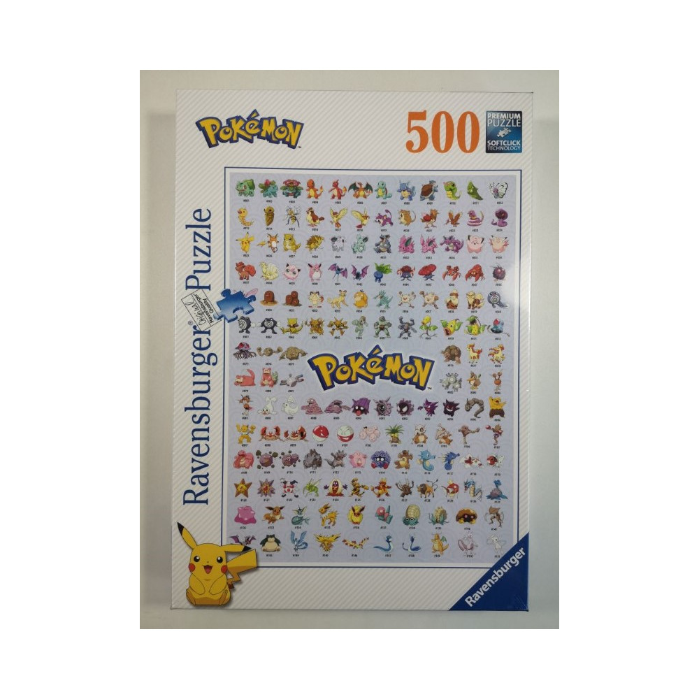 Trader Games - PUZZLE POKEMON JIGSAW 500 PIECES RAVENSBURGER NEW on Board  games