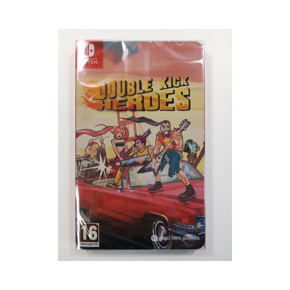 DOUBLE KICK HEROES STEELBOOK EDITION (1900.EX) SWITCH EURO NEW (RED ART GAMES)