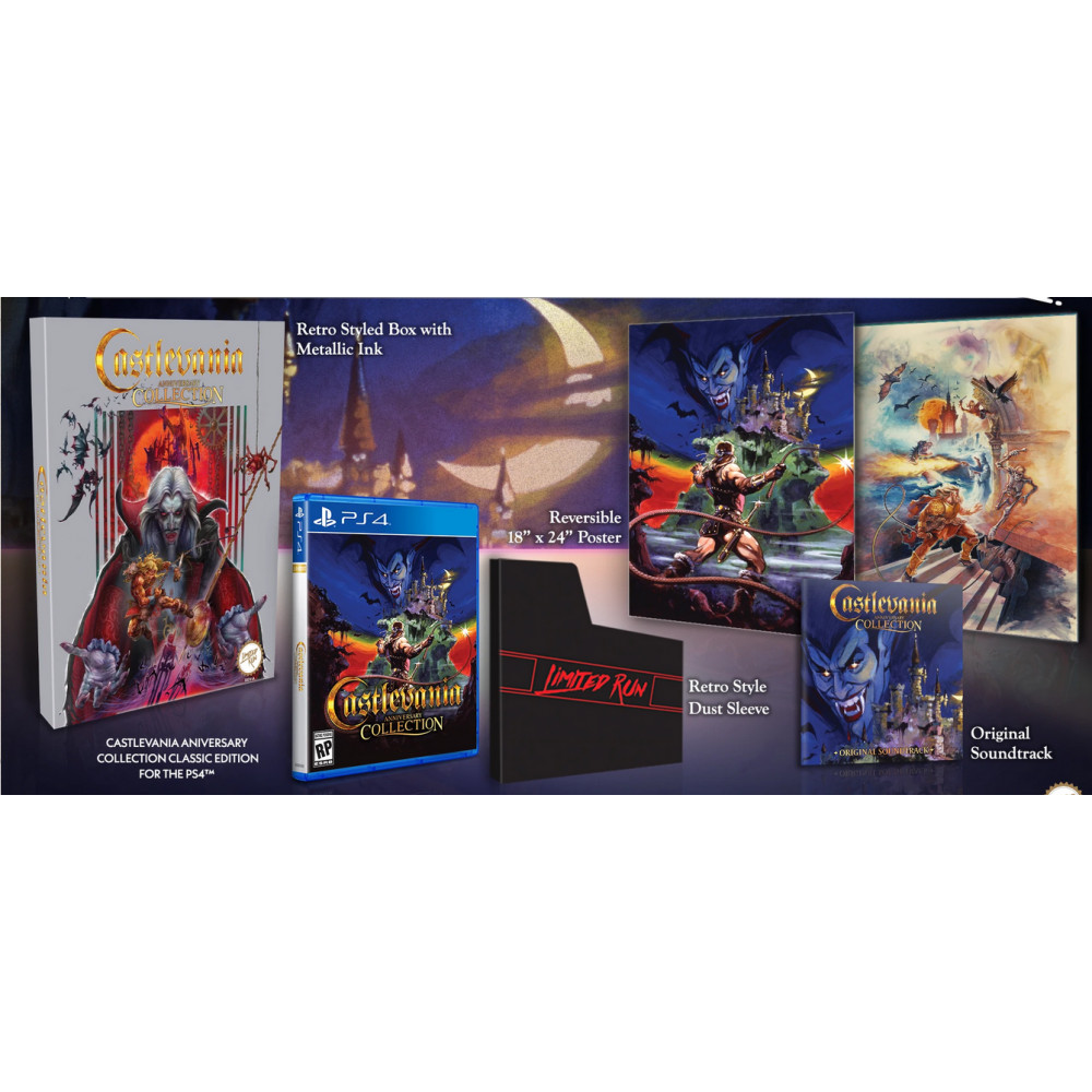 CASTLEVANIA ANNIVERSARY COLLECTION (LIMITED RUN 405) CLASSIC EDITION PS4 USA NEW