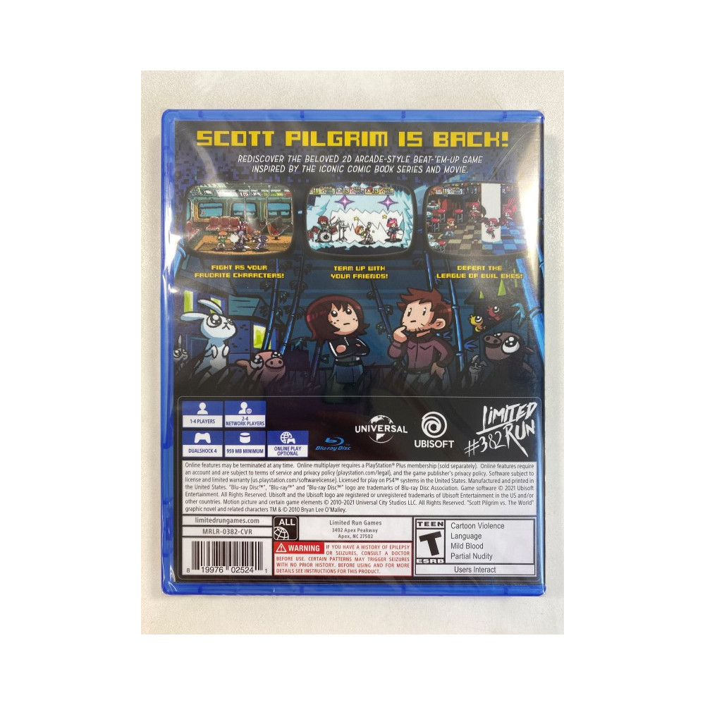SCOTT PILGRIM VS. THE WORLD THE GAME (LIMITED RUN 382) PS4 USA NEW