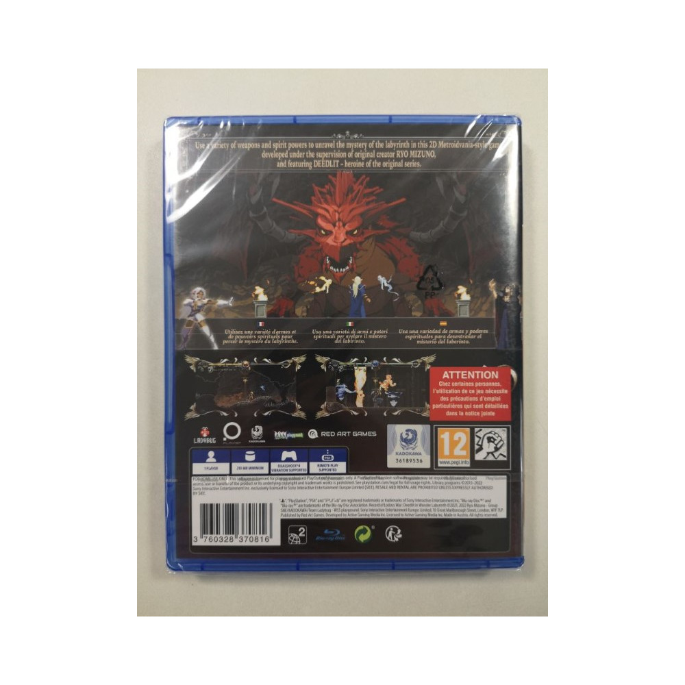 DEEDLIT IN WONDER LABYRINTH RECORD OF LODOSS WAR PS4 EURO NEW (RED ART GAMES)