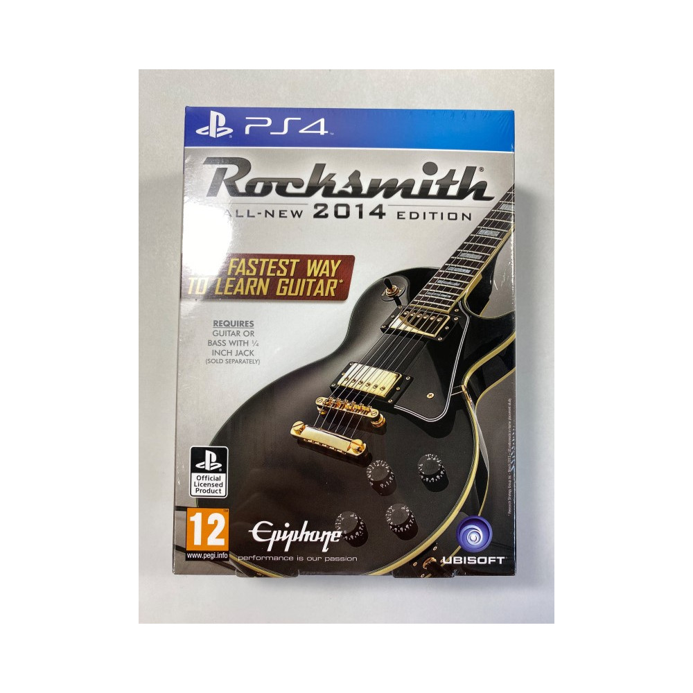 ROCKSMITH 2014 EDITON WITH CABLE PS4 UK NEW (EN/FR/DE/ES/IT)