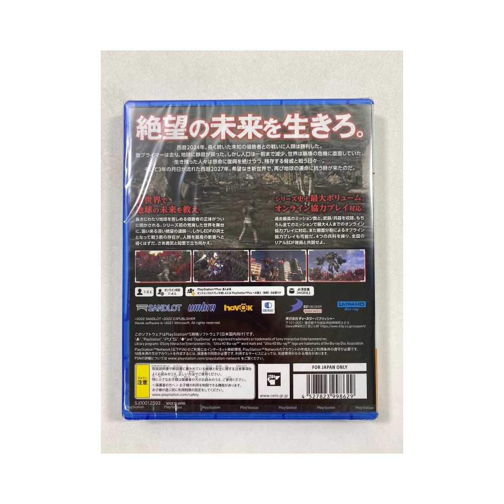 EARTH DEFENSE FORCE 6 PS5 JAPAN NEW