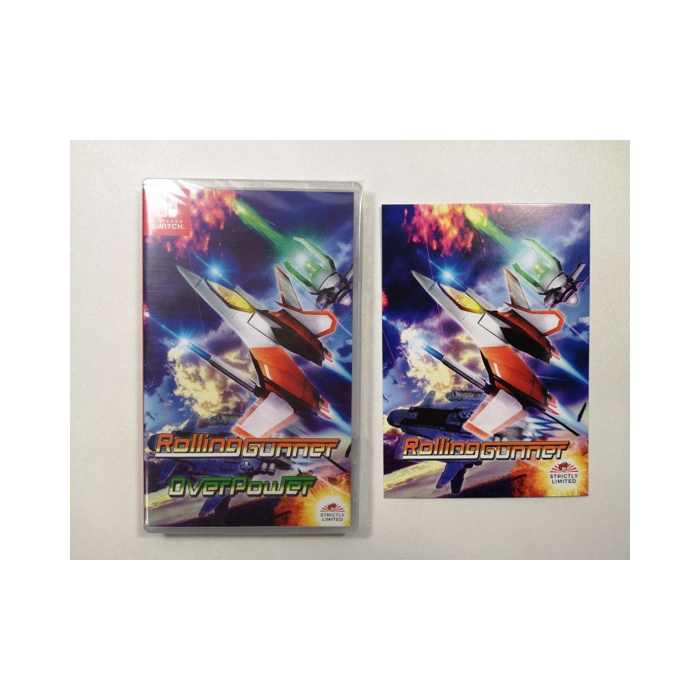 ROLLING GUNNER + OVERPOWER (STRICTLY LIMITED 3000.EXP) SWITCH EURO NEW (EN/JP)