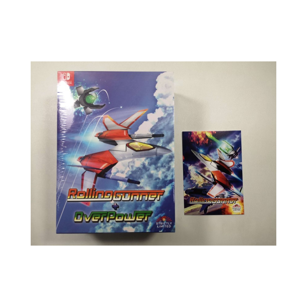 ROLLING GUNNER+OVERPOWER COLLECTOR S EDITION (STRICTLY LIMITED 2000.EX) SWITCH EURO NEW (EN/JP)