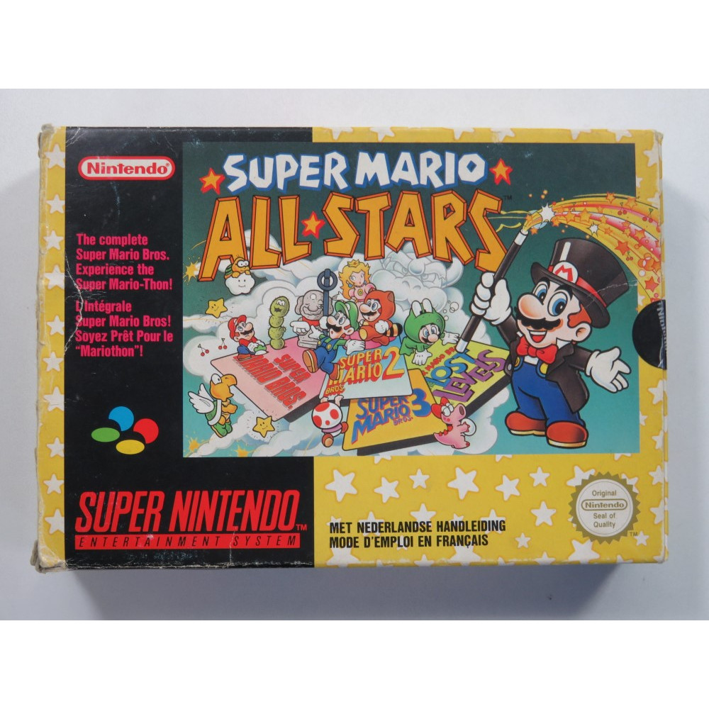 Super Mario All-stars SNES. Rare, Complete, Red Box Version. PAL Super  Nintendo