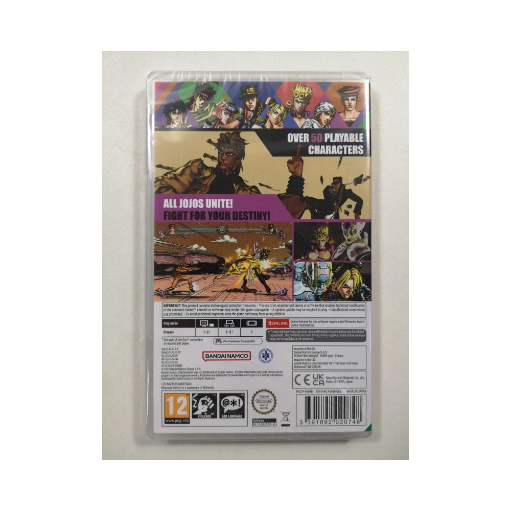 JOJO S BIZARRE ADVENTURE ALL STAR BATTLE R SWITCH JAPAN NEW (EN/JP)