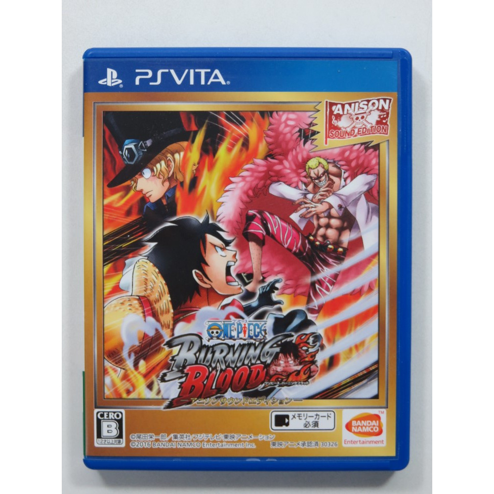 Trader Games One Piece Burning Blood Anison Sound Edition Sony Playstatino Vita Psvita Japan Occasion On Playstation Vita