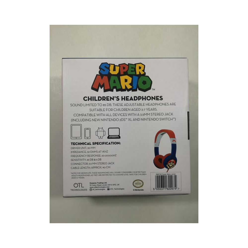 Trader Games - SUPER MARIO CASQUE POUR ENFANT CHILDREN HEADPHONE