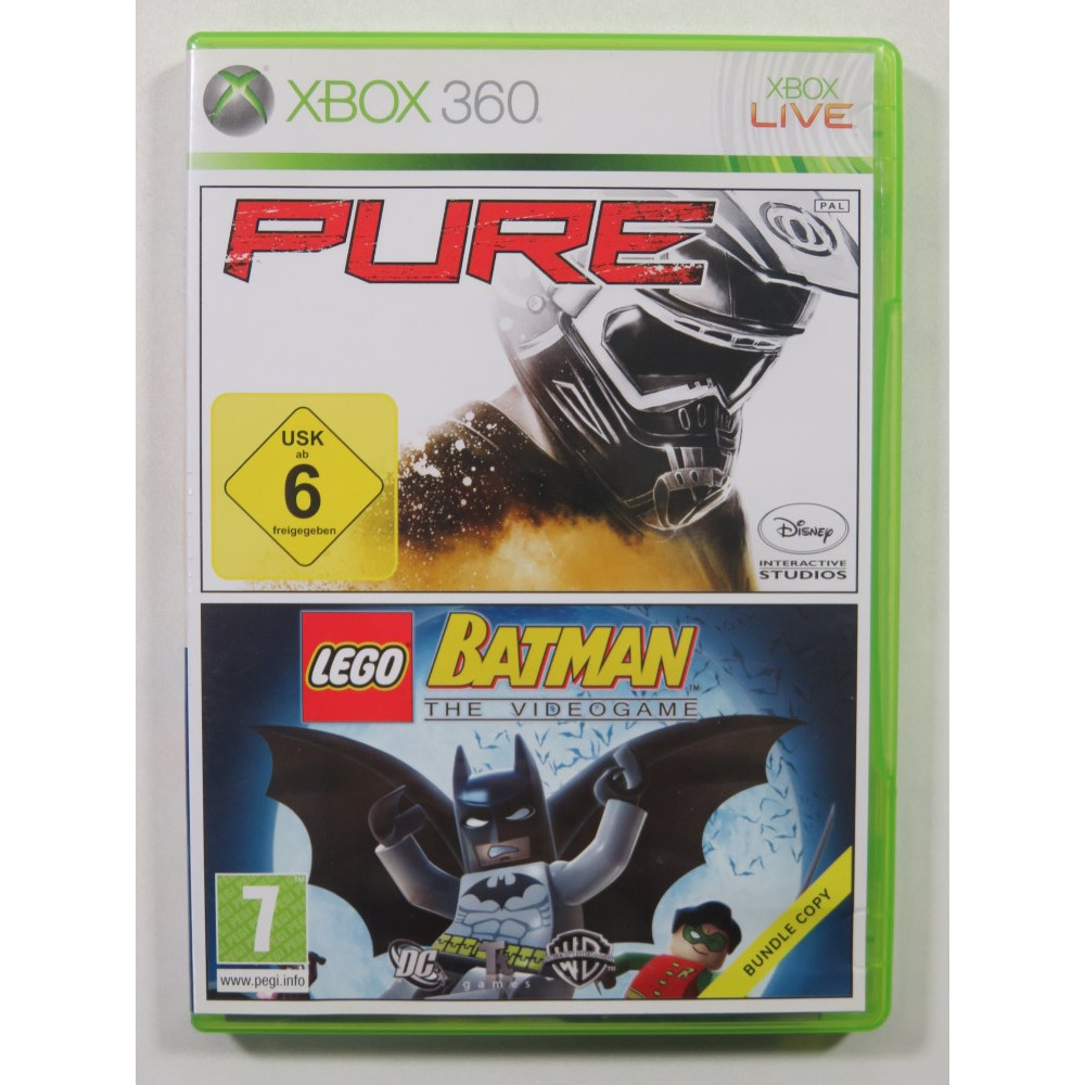 Trader Games - PURE + LEGO BATMAN XBOX 360 PAL-EURO OCCASION (BUNDLE COPY)  on Xbox 360