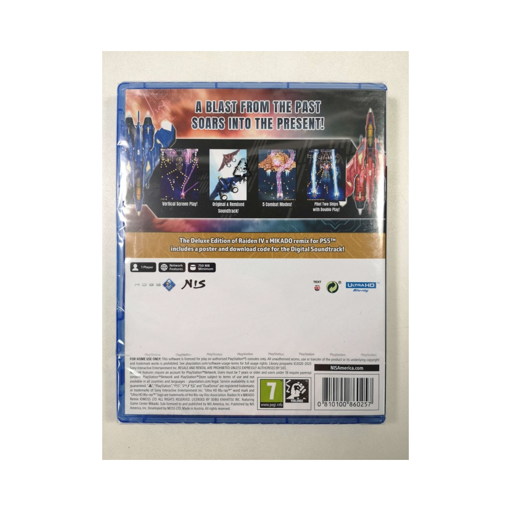 RAIDEN IV X MIKADO REMIX - DELUXE EDITION PS5 UK NEW (EN)
